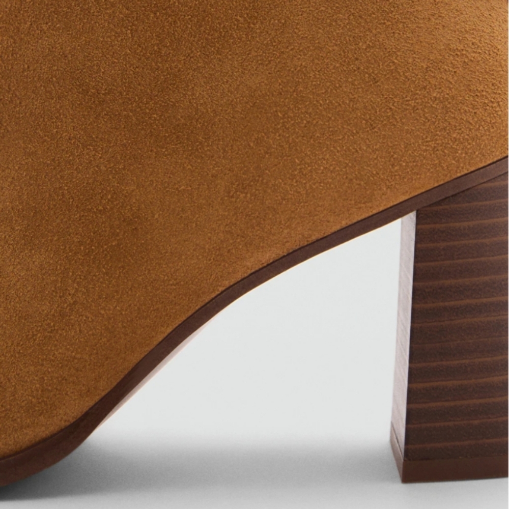 Mango Tan Suede Ankle Boots - Picture 3 of 7